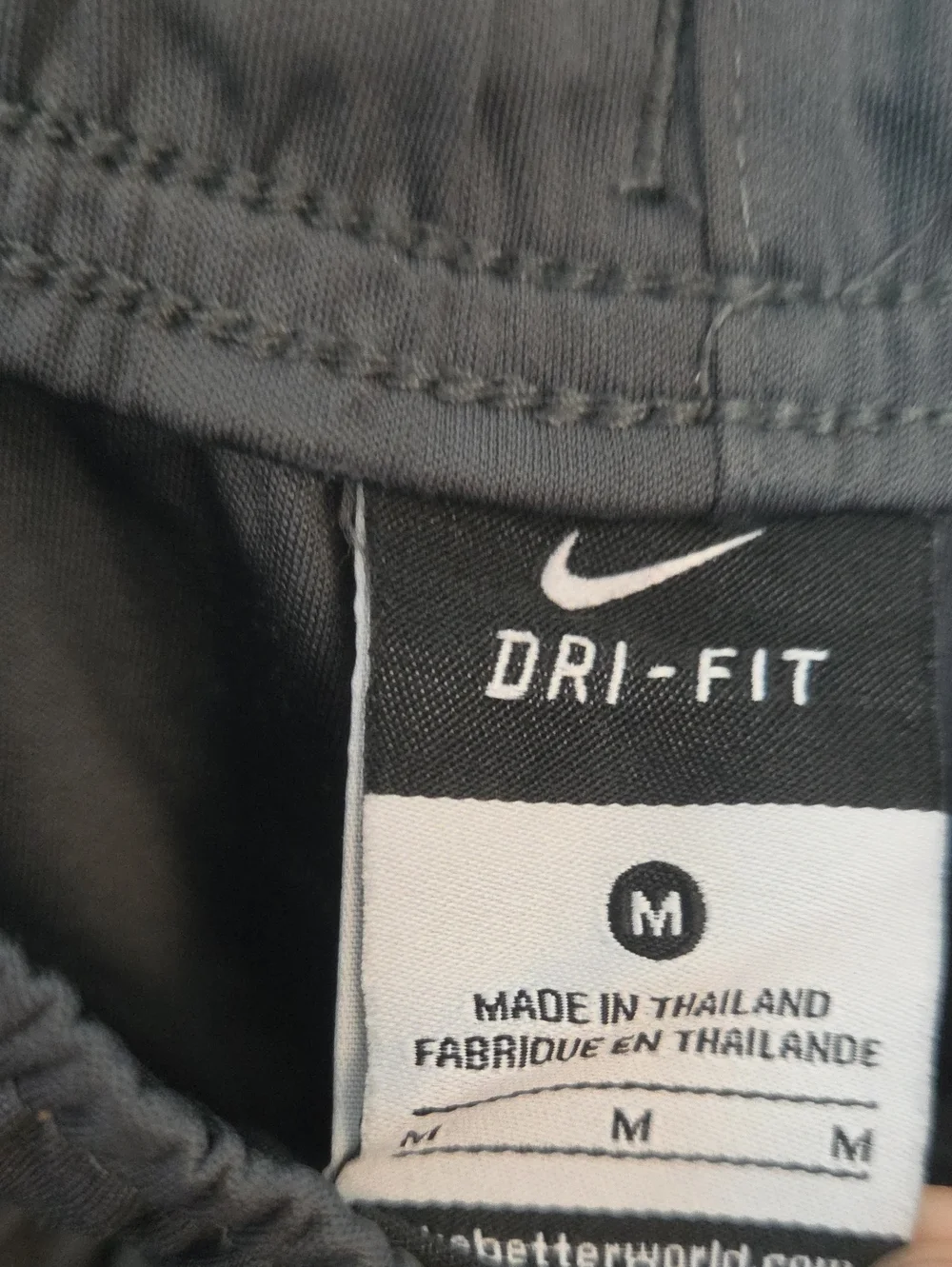 Boys Nike Dri Fit Long Shorts Size Medium Gray Blue Orange